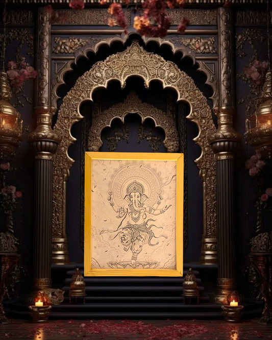 Cosmic Dancing Ganpati Night Lamp