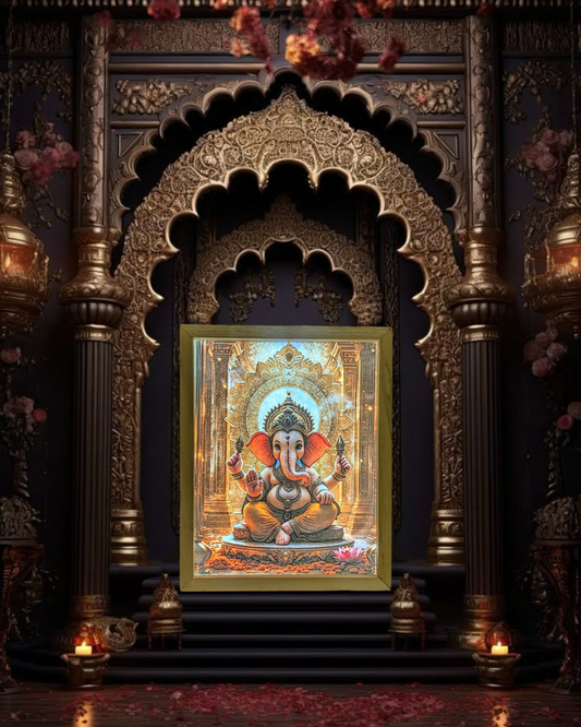 Royal Golden Ganpati Night Lamp