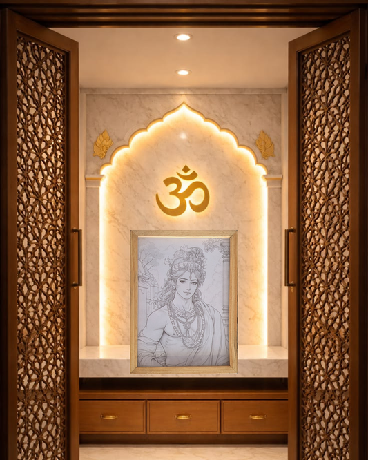 Krishna Bhagwan spritual night lamp [Portait]