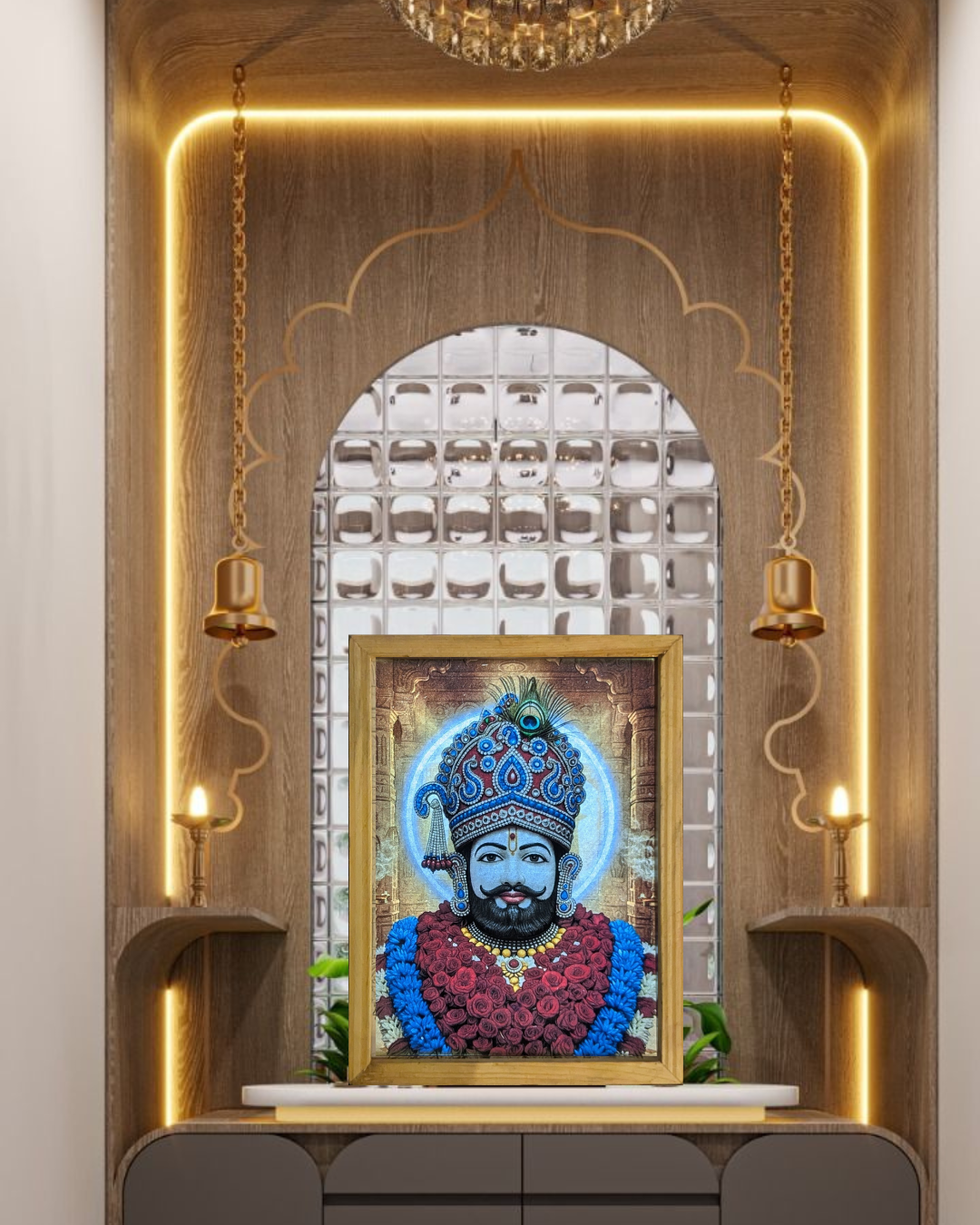 Khatu Shyam Spritual Night Lamp [Portrait]
